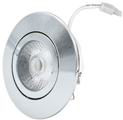 LED Spot Luchtdicht IP44 6W 2700K Chroom  Dimbaar