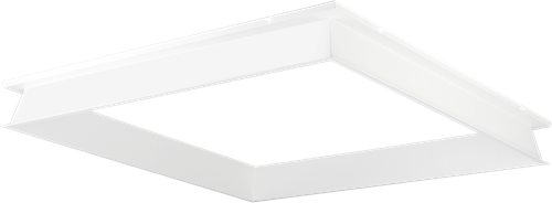 Pragmalux LED Paneel inbouwframe Dome 60x60cm wit RAL9016-1