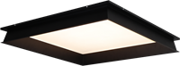 Pragmalux LED Paneel inbouwframe Dome 60x60cm zwart RAL9005