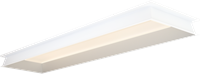 Pragmalux LED Paneel inbouwframe Dome 30x120cm wit RAL9016