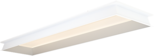 Pragmalux LED Paneel inbouwframe Dome 30x120cm wit RAL9016