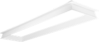 Pragmalux LED Paneel inbouwframe Dome 30x120cm wit RAL9016-1