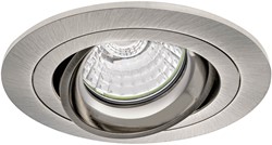 Pragmalux Inbouwspot met bladveren Alpha Rond Kantelbaar nikkel - Incl. GU10 Fitting