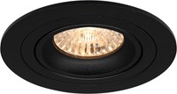 Pragmalux Inbouwspot met bladveren Alpha Rond Kantelbaar zwart RAL9004 - Incl. GU10 Fitting-3