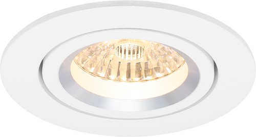 Pragmalux Inbouwspot met bladveren Aura Rond Kantelbaar wit RAL9003 - Incl. GU10 Fitting-3