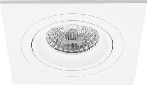 Pragmalux Inbouwspot met bladveren Boxy Vierkant Kantelbaar wit RAL9003 - Incl. GU10 Fitting-2