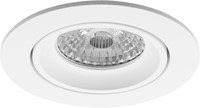 Pragmalux Inbouwspot met bladveren Delta Rond Kantelbaar wit RAL9003 - Incl. GU10 Fitting-2