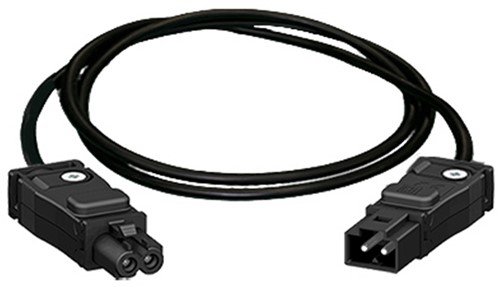 Koppelsnoer, 2-polig 0,75mm2, 2m zwart DALI B2ca