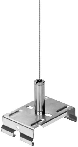 Pragmalux PRX-Line pendelset 1x bevestigingsklembeugel incl. 400cm staalkabel verstelbaar