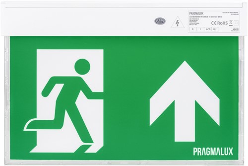 Pragmalux UNI Noodverlichting Vluchtwegverlichting 3W 60lm 24m LifePO4 1uur Wit Zelftest-2