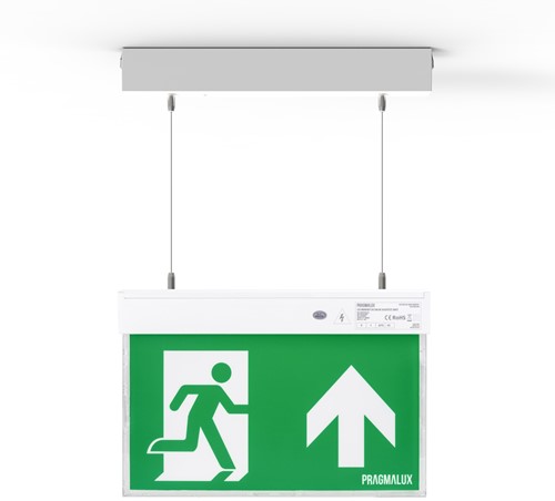 Pragmalux UNI Noodverlichting Vluchtwegverlichting 3W 60lm 24m LifePO4 1uur Wit Zelftest-3