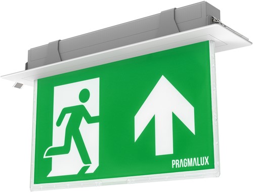 Pragmalux UNI Noodverlichting Vluchtwegverlichting 3W 60lm 24m LifePO4 1uur Wit Zelftest-4