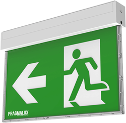 Pragmalux UNI Noodverlichting Vluchtwegverlichting 3W 60lm 24m LifePO4 1uur Wit Zelftest