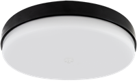 Pragmalux LED Plafonnière / Wandarmatuur Dura-S Zwart Ø270 IP64 IK10 4-9W 375-1000lm 2200K-2700K 2-CCT 2-step dim (100-10%) master + PIR Sensor-1