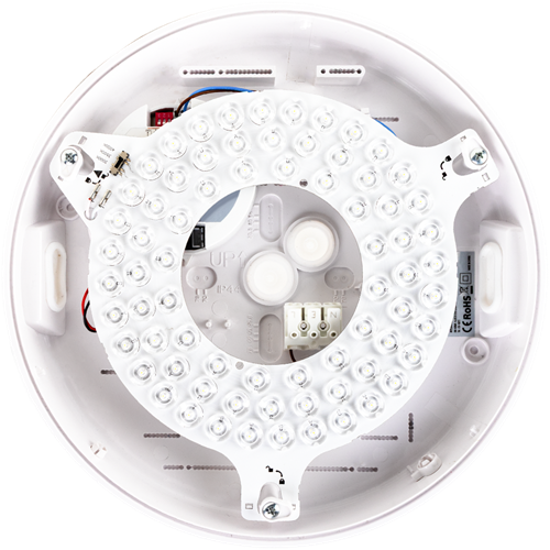 Pragmalux LED Plafonnière / Wandarmatuur Dura-S Wit Ø270 IP64 IK10 max.9W 1050-1100lm 3000K-3500K-4000K 3-CCT + Casambi driver + noodmodule 1uur autotest-4