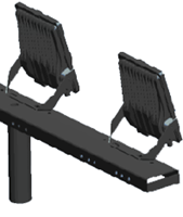 Pragmalux LED Floodlight Auva IP66 2-Voudig Bevestigingsbeugel paal 42-60