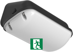 Pragmalux LED Gevelarmatuur Deca IP65 6.5-12W 3000K-4000K 2-CCT 650-1100lm Zwart + Noodmodule 3uur zelftest