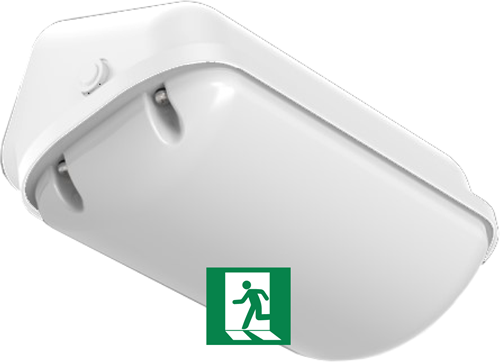 Pragmalux LED Gevelarmatuur Deca IP65 6.5-12W 3000K-4000K 2-CCT 650-1100lm Wit + Noodmodule 3uur zelftest-8