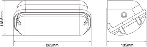 Pragmalux LED Gevelarmatuur Deca IP65 6.5-12W 3000K-4000K 2-CCT 650-1100lm Wit + Noodmodule 3uur zelftest-3