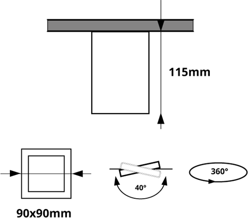 Pragmalux Opbouwspot Cinto Rond Zwart - Incl. GU10 Fitting-5