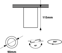 Pragmalux Opbouwspot Luxo Rond Kantelbaar Wit - Incl. GU10 Fitting-2
