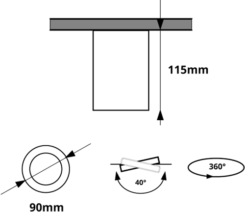 Pragmalux Opbouwspot Luxo Rond Kantelbaar Wit - Incl. GU10 Fitting-2