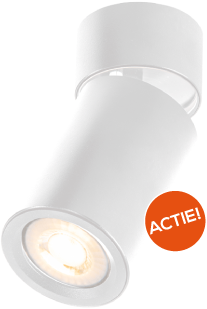 Pragmalux Opbouwspot Penda Rond Kantelbaar Wit - Incl. GU10 Fitting-3