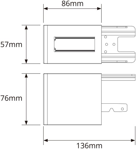 Pragmalux Skyline eindkap wit met easy air sensor module-2