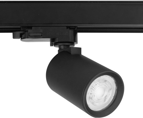 Pragmalux 3-Fase Railspot Lustra zwart RAL9004 met zwarte adapter - incl. GU10 Fitting