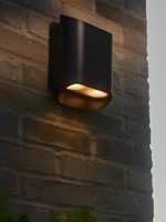 DLC Decoratieve Wandlamp Akira Zwart 4-spot
