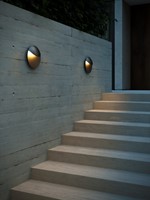 DLC Decoratieve Wandlamp Dario Zwart IP54 