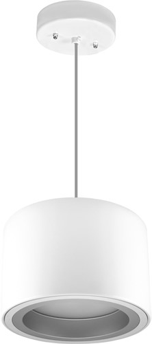 Pragmalux LED Pendel Downlight Mado 205 Mat IP40 12W 3000K 1545lm 205 Buitenmaat - Hoogte 190 UGR<18