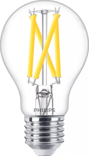 Philips Master LEDbulb A60 E27 7.2W CRI95 Clear Glass - Dimtone Dimbaar - Vervangt 75W