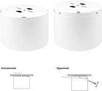 Pragmalux LED Downlight Mondial IP54 opbouwframe Aluminium Ø180x140(H) Wit-3