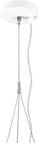 Pragmalux LED Downlight Mondial IP54 accessoire driepuntspendelset Ø120x25mm 2m wit-1