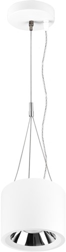 Pragmalux LED Downlight Mondial IP54 accessoire driepuntspendelset Ø120x25mm 2m wit-2