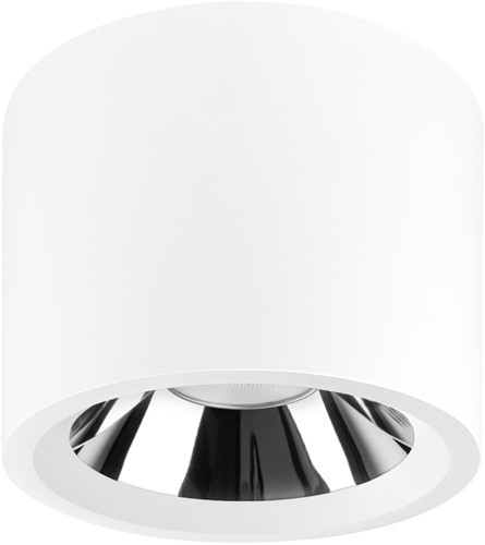 Pragmalux LED Downlight Mondial IP54 opbouwframe Aluminium Ø180x140(H) Wit