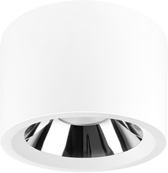 Pragmalux LED Downlight Mondial IP54 opbouwframe Aluminium Ø230x150(H) Wit