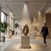 Pragmalux LED Downlight Mondial IP54 hoogglans wit 3-fase track 6-19,5W 725-2450lm 3000K-3500K-4000K 3-CCT CRI>90 UGR<19 60D Ø180x140(H) Buitenmaat +Philips driver-6