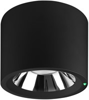 Pragmalux LED Downlight Mondial IP54 hoogglans zwart opbouw 6-19,5W 725-2450lm 3000K-4000K 3-CCT CRI>90 UGR<19 60D Ø180x140(H) Buitenmaat +Philips driver & Noodmodule 1uur autotest-1