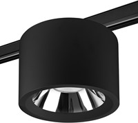 Pragmalux LED Downlight Mondial IP54 hoogglans zwart 3-fase track 13,5-25,5W 1700-3200lm 3000K-3500K-4000K 3-CCT CRI>90 UGR<19 60D Ø230x150(H) Buitenmaat +Philips driver