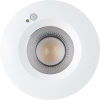 Pragmalux LED Downlight Mondial PIR IP54 facet wit 13-18W 1400-2100lm 3-CCT UGR<19 60D BØ190 - GØ150-165 +LED Driver incl.3P aansluitsnoer-1