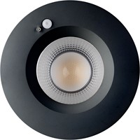Pragmalux LED Downlight Mondial PIR IP54 facet zwart 13-18W 1400-2100lm 3-CCT UGR<19 60D BØ176 - GØ150-160 +LED Driver incl.3P aansluitsnoer-1