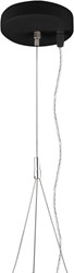 Pragmalux LED Opbouw-/pendelarmatuur Moon accessoire driepuntspendelset Ø140x25mm 3m Zwart