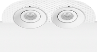 Pragmalux Inbouwspot Navis Trimless Rond 2V Kantelbaar Wit - Incl. GU10 Fitting