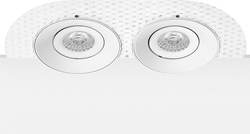 Pragmalux Inbouwspot Navis Trimless Rond 2V Kantelbaar Wit - Incl. GU10 Fitting