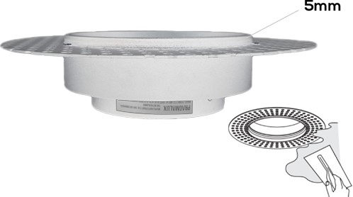 Pragmalux Inbouwspot Navis Trimless Rond 2V Kantelbaar Wit - Incl. GU10 Fitting-1