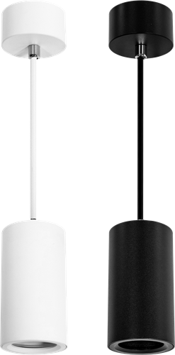 Pragmalux Pendelspot Nica-S Rond Zwart -  Incl. GU10 Fitting-3