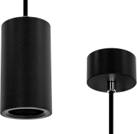 Pragmalux Pendelspot Nica-S Rond Zwart -  Incl. GU10 Fitting-2