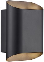 DLC Decoratieve Wandlamp Akira Zwart 4-spot IP54 Incl. GU10 Fitting